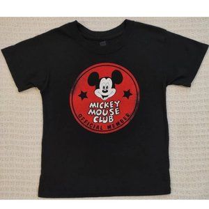 Disney Mickey Mouse Club Parks By Hanes Official Member Shirt Youth Small